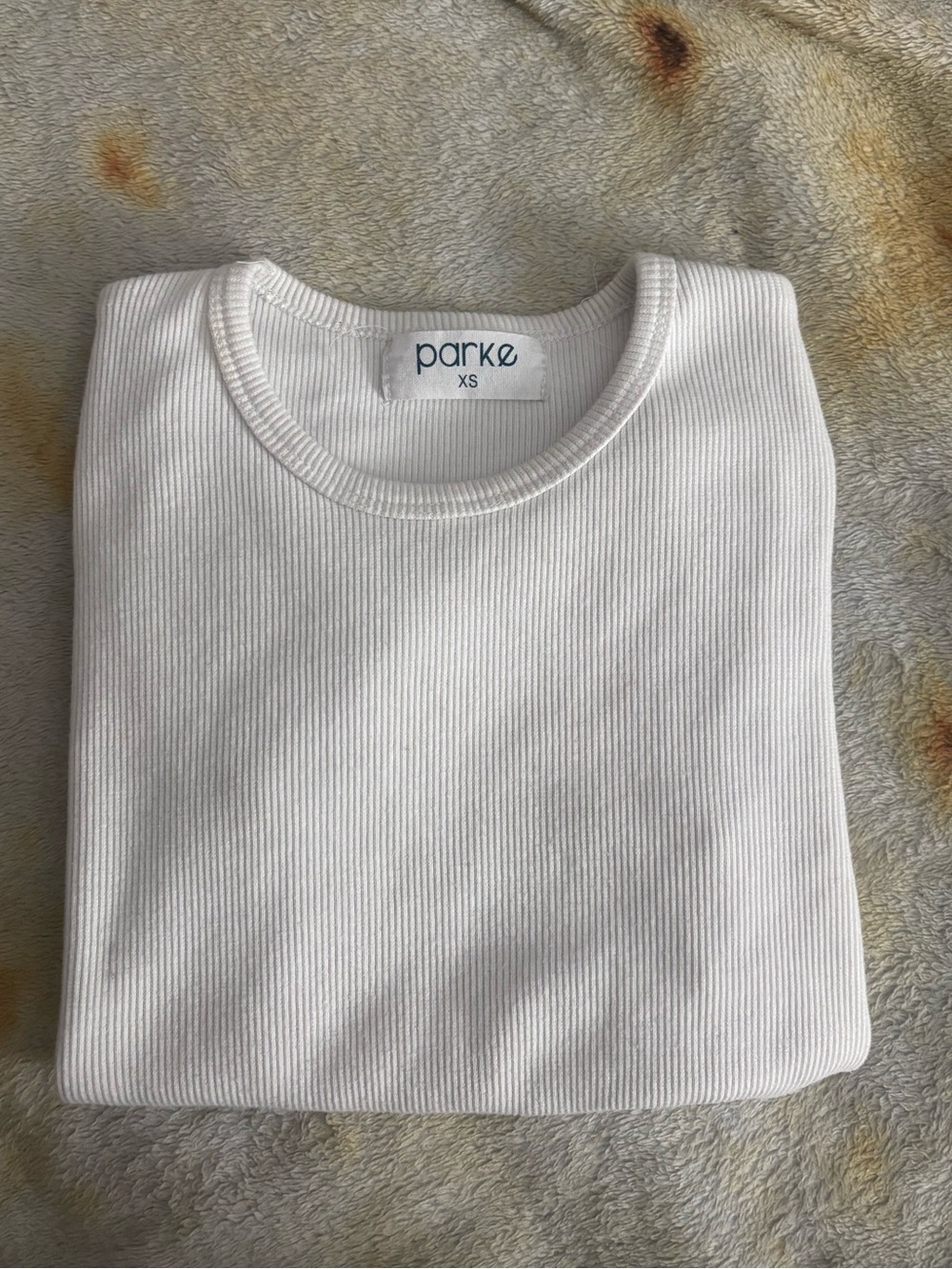 Parke white ribbed baby tee - Picture 3 of 4